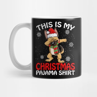 This is my Christmas Pajama Shirt German Shepherd Mug